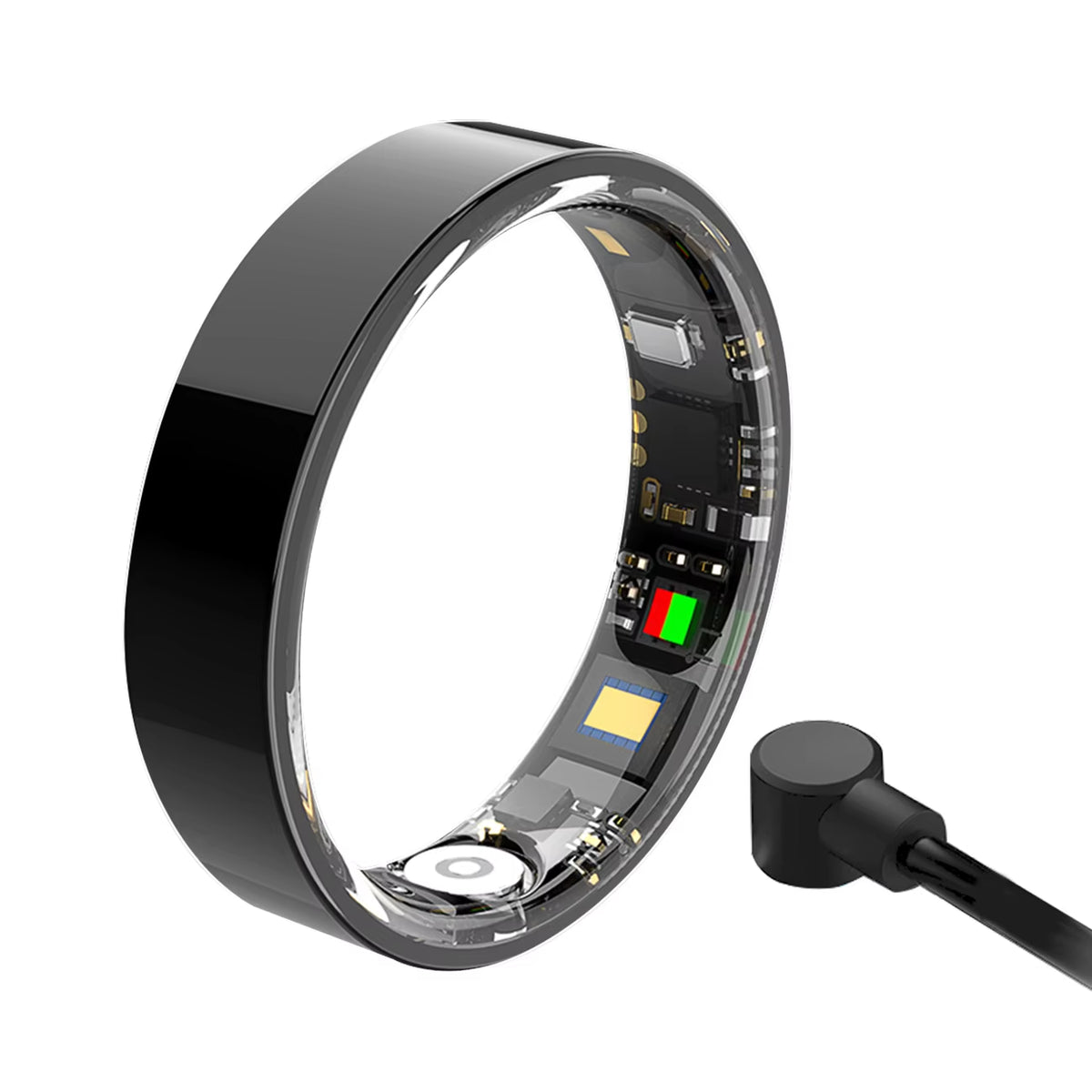 Smart Ring Heart Rate Blood Pressure Sleep Monitoring Motion Tracking Waterproof Men Women Smart Ring for Android Holiday Gift