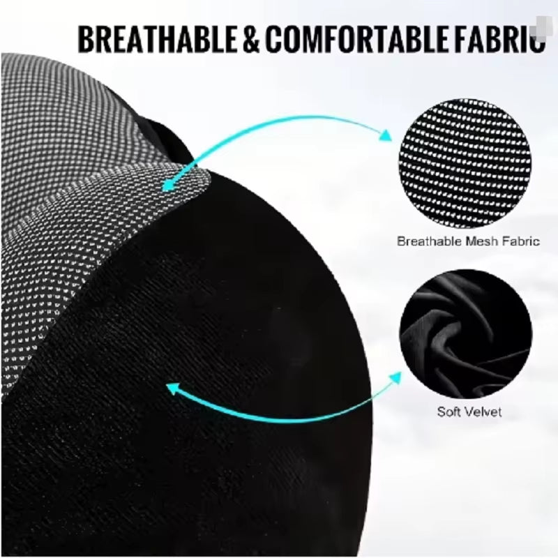 Hooded Memory Foam Travel Neck Pillow, Soft Milk Velvet U-Shaped Neck Support Cushion with Storage Bag for Airplane Car Trip