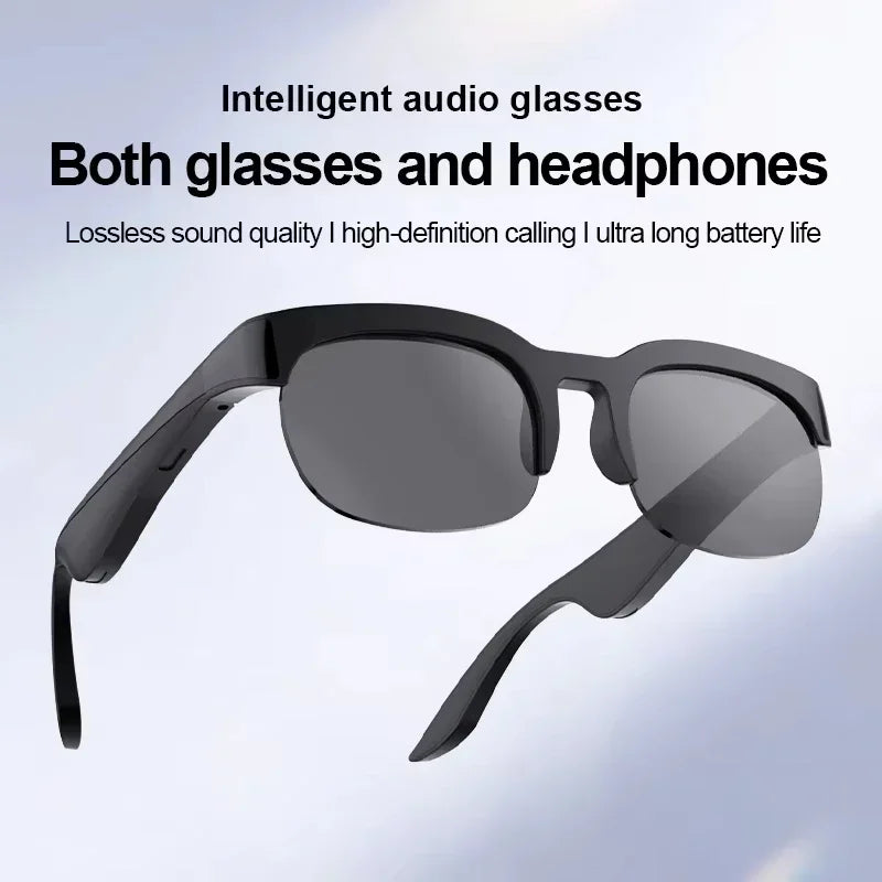 Women Men AI Smart Glasses 2400MP Video Hands-Free Call AI Chat Translation Logging Music Playback Smart Meta Sunglasses