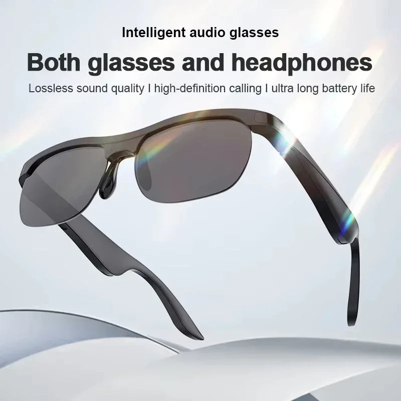 Women Men AI Smart Glasses 2400MP Video Hands-Free Call AI Chat Translation Logging Music Playback Smart Meta Sunglasses